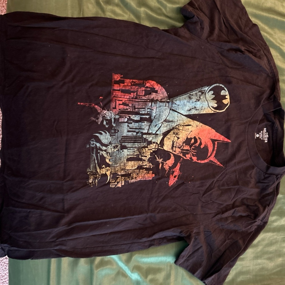 Hollister Black Batman Graphic Tee